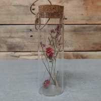 droogbloemen in glas